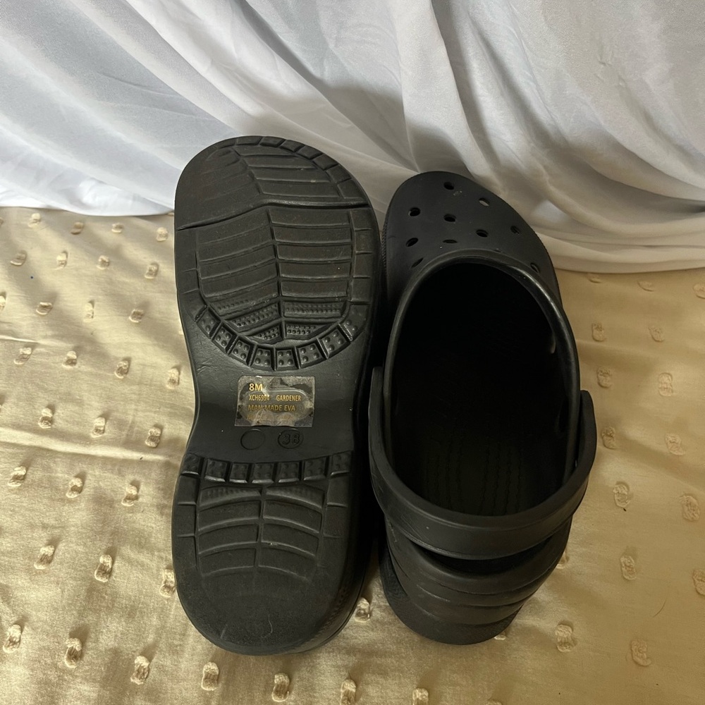 Black Platform Clogs - image 4